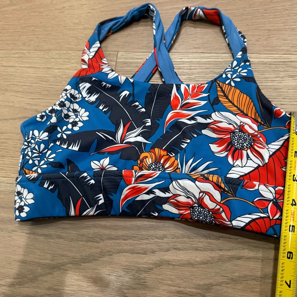 Relay Active Brand Shannon Run Bra Size Medium Floral Print Sports Bra
